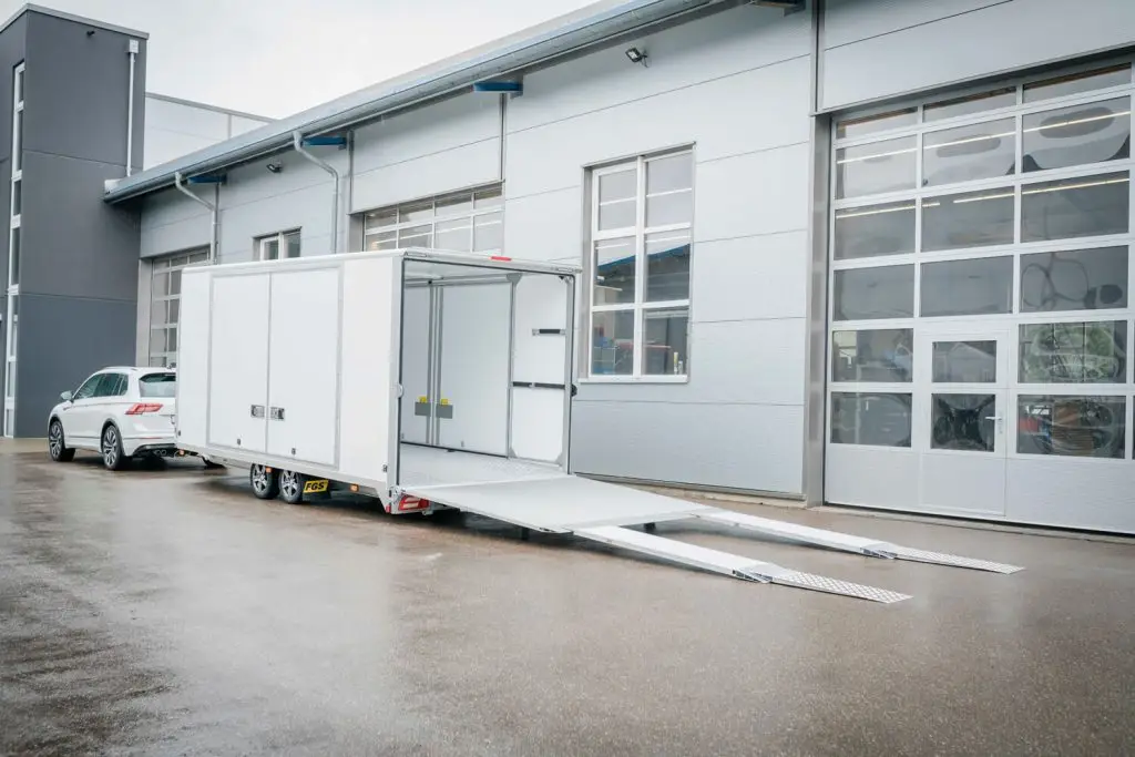 Auffahrverhältnisse Autotransportanhänger