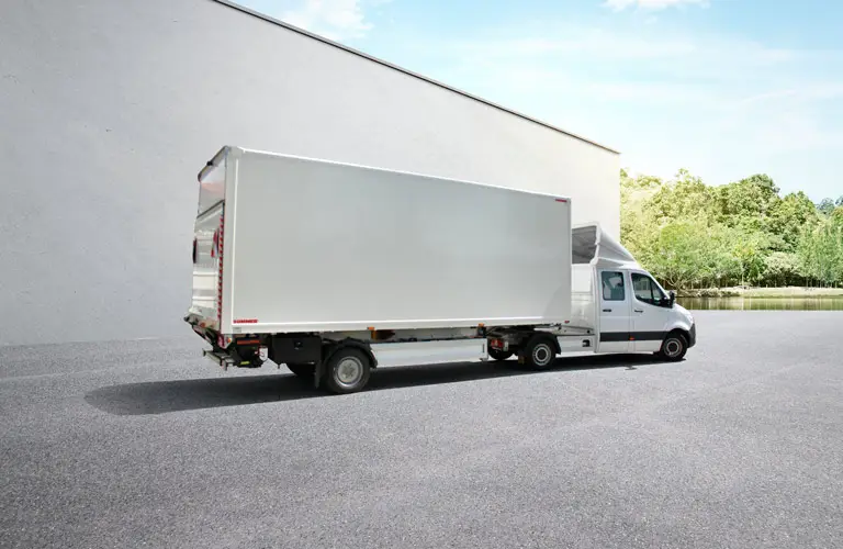 FGS Minisattelauflieger mit Kofferaufbau für Bäckereien