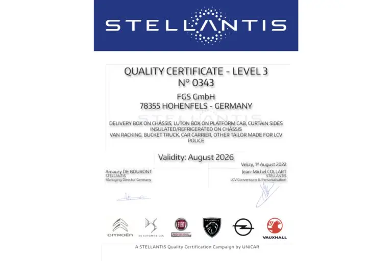 FGS Zertifikat Stellantis