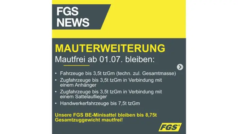Infografik zur Mautänderung